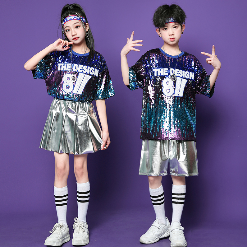 六一儿童街舞架子鼓运动会服装小学生幼儿园班服