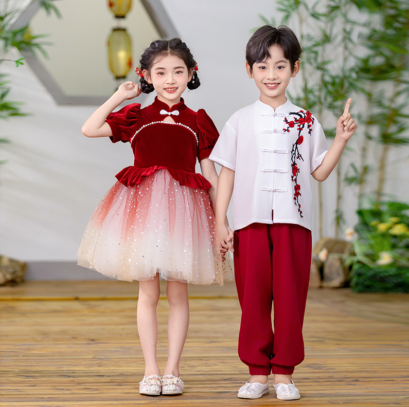 六一儿童节演出服表演服朗诵幼儿园毕业拍照服