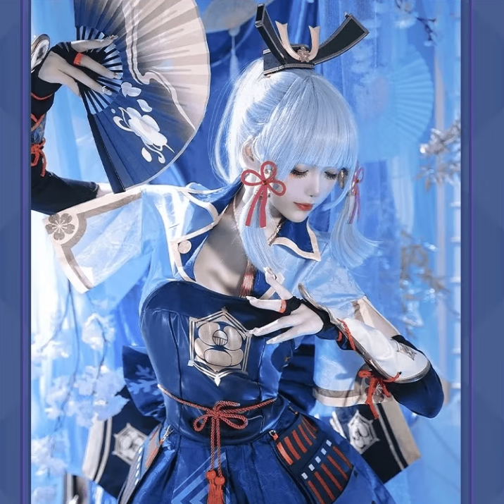 神里凌绫华cos服全套 稻妻城白鹭公主cosplay服